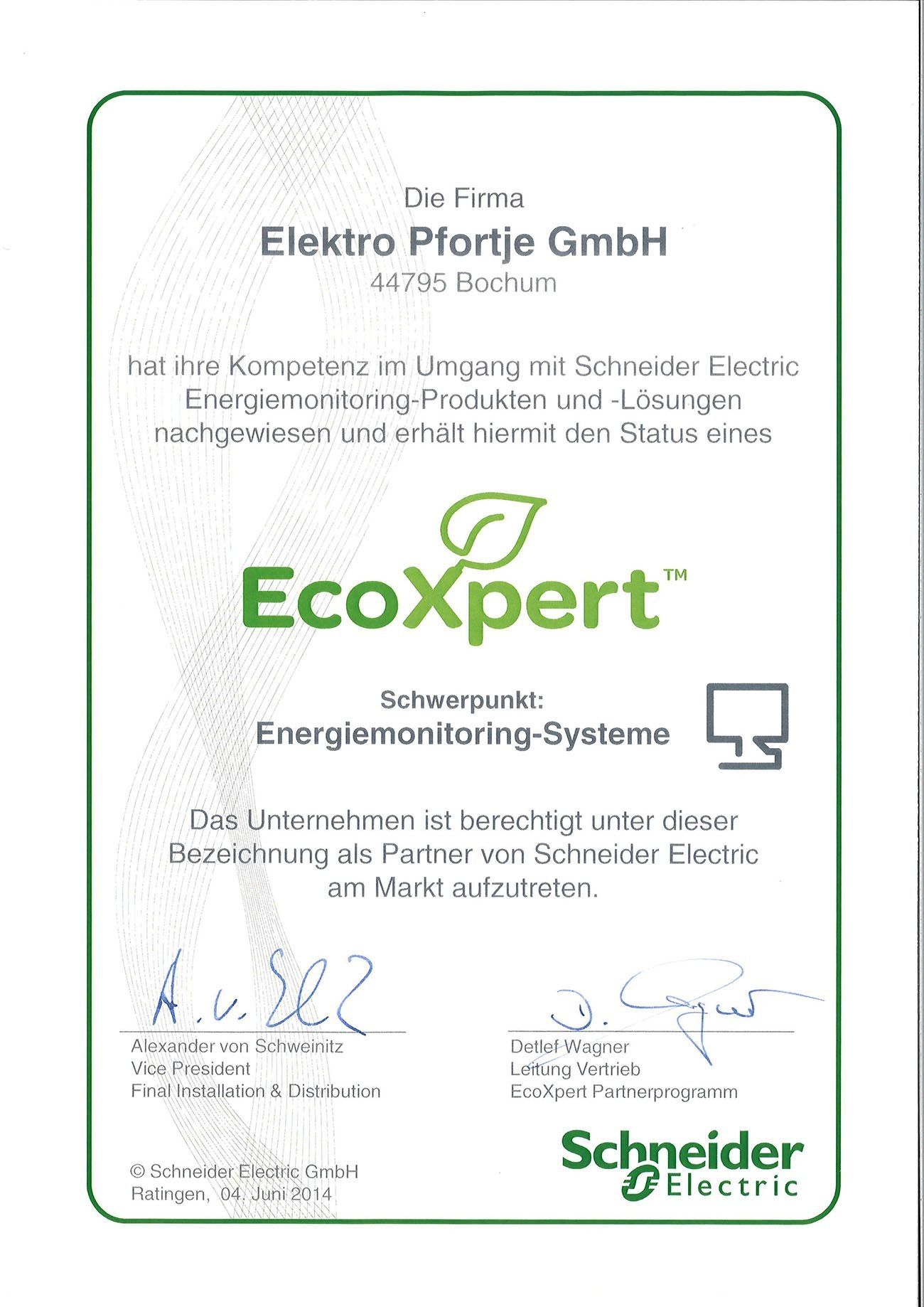 EcoXpert | Zertifikat